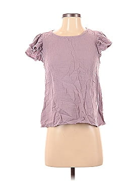 Listicle Short Sleeve Blouse (view 1)