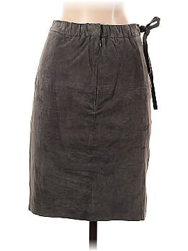 Halston Heritage Leather Skirt (view 2)