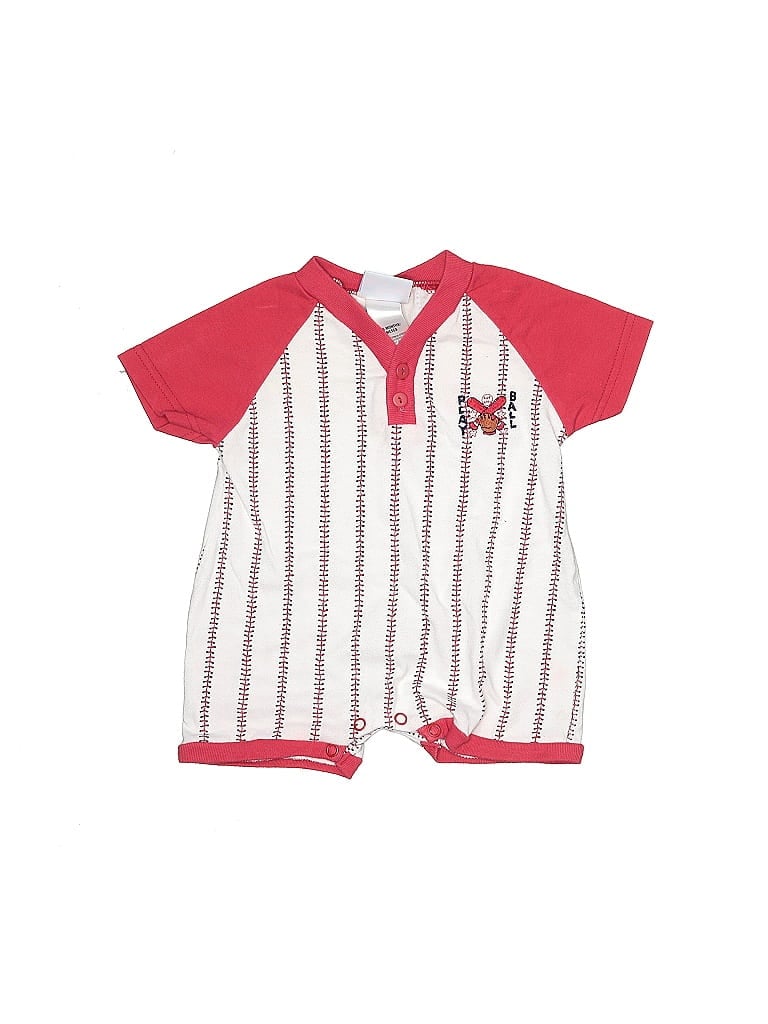 Small Steps Red Short Sleeve Onesie Size 3-6 mo - photo 1