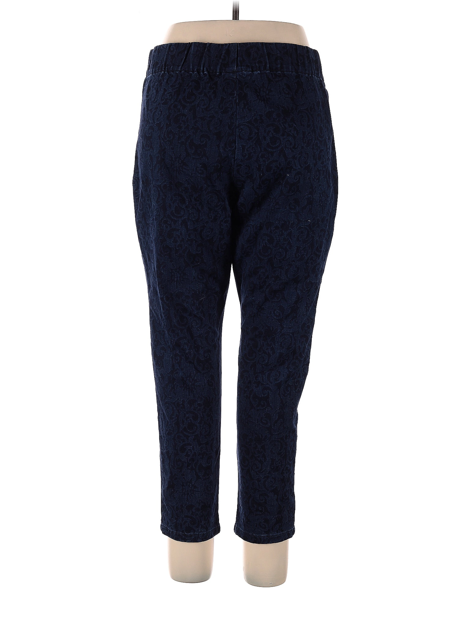 Soft Surroundings Leopard Print Blue Casual Pants Size XL (Petite