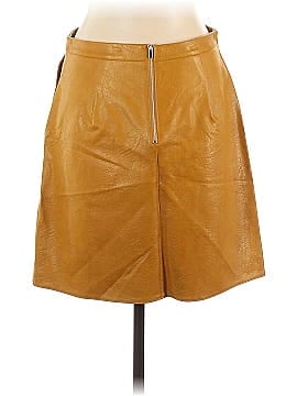 dip Faux Leather Skirt (view 2)