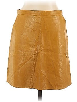 dip Faux Leather Skirt (view 1)