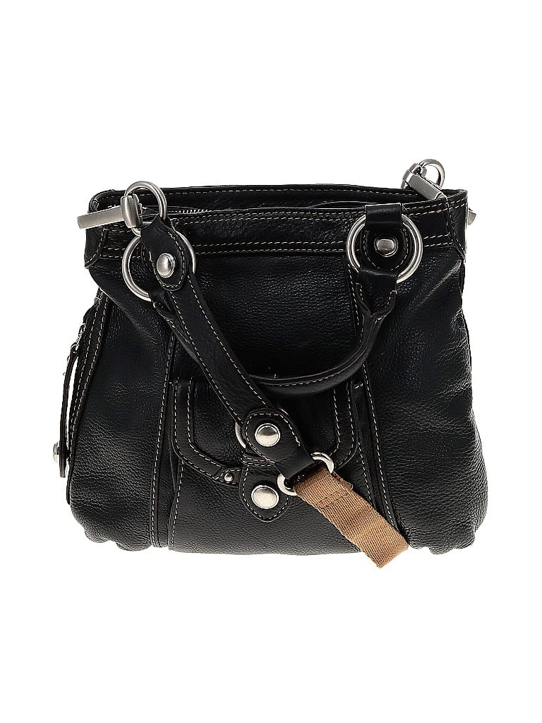 B Makowsky 100% Leather Black Leather Crossbody Bag One Size - 74% Off ...