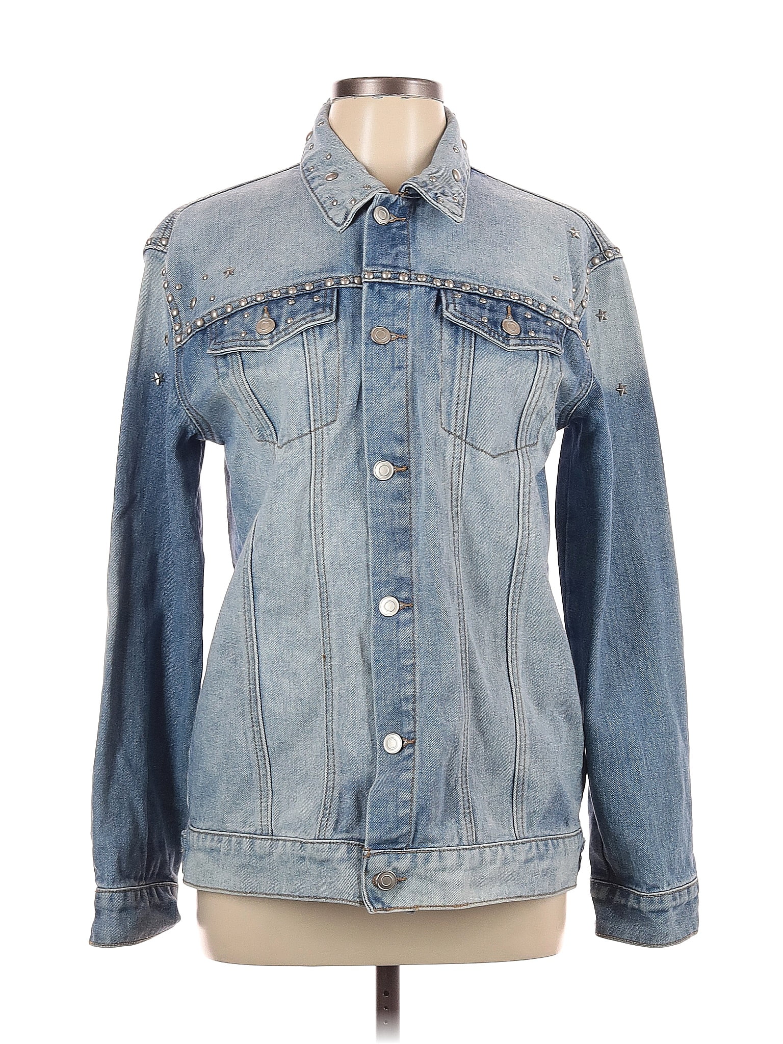 Forever 21 Blue Denim Jacket Size L - 35% off | ThredUp