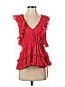 Do & Be 100% Polyester Red Sleeveless Blouse Size S - photo 1