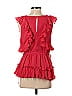 Do & Be 100% Polyester Red Sleeveless Blouse Size S - photo 2