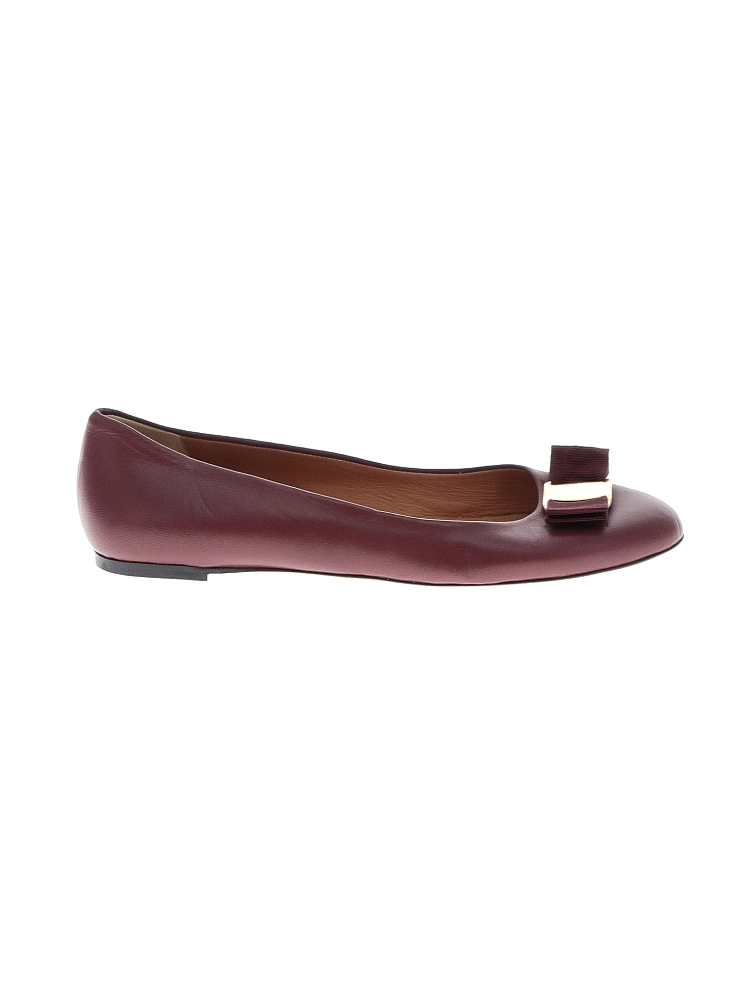 Bruno Magli Solid Maroon Burgundy Flats Size 37 EU 79 off