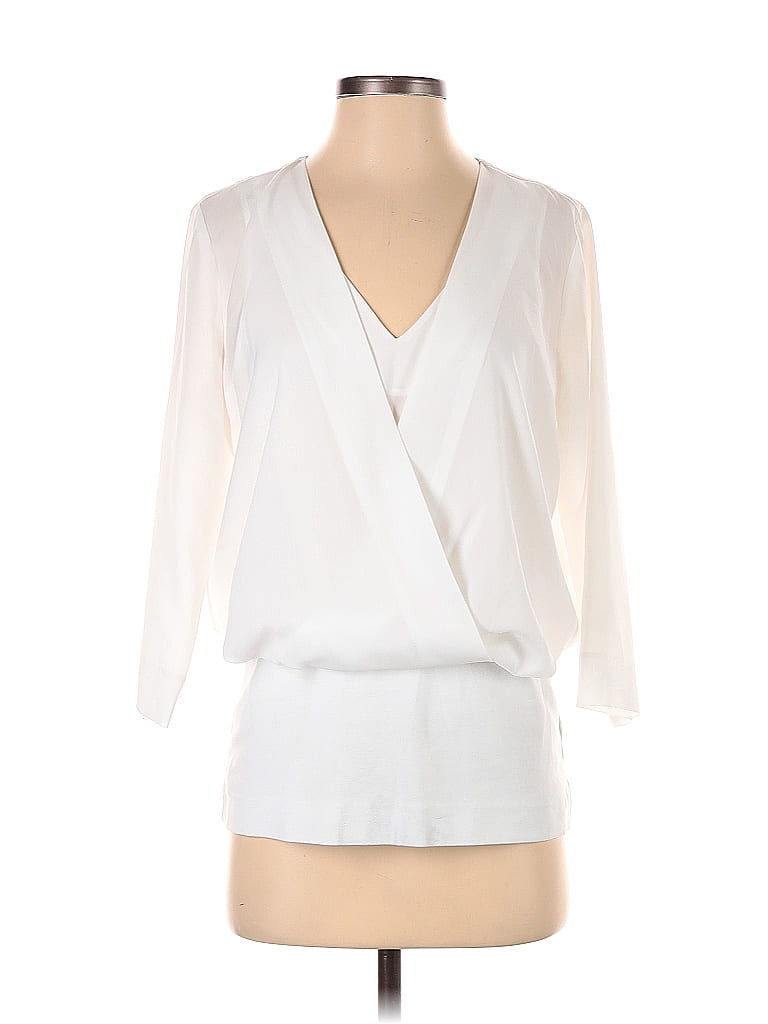 CAbi 100% Polyester White 3/4 Sleeve Blouse Size S - photo 1