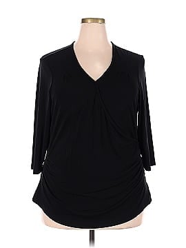 Just My Size 3/4 Sleeve Blouse (view 1)