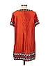 Calypso St. Barth 100% Silk Batik Aztec Or Tribal Print Orange Casual Dress Size M - photo 2