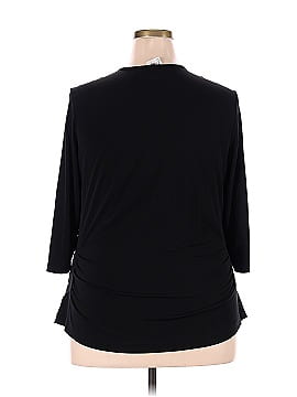 Just My Size 3/4 Sleeve Blouse (view 2)