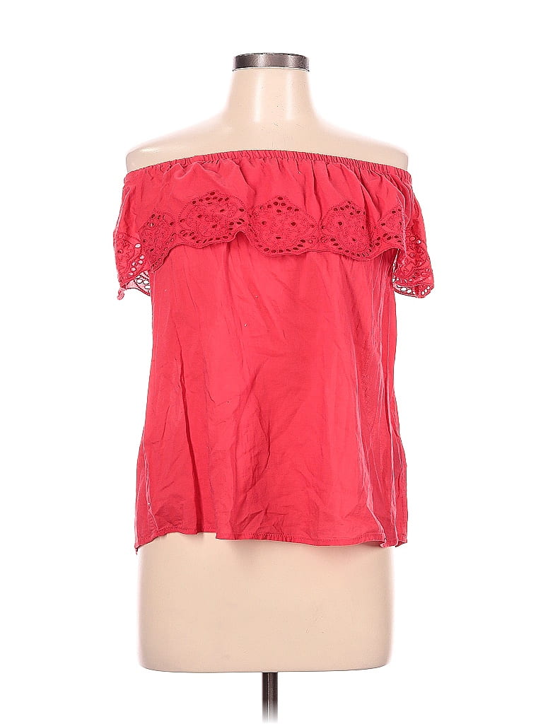 Assorted Brands Red Short Sleeve Blouse Size 10 - photo 1