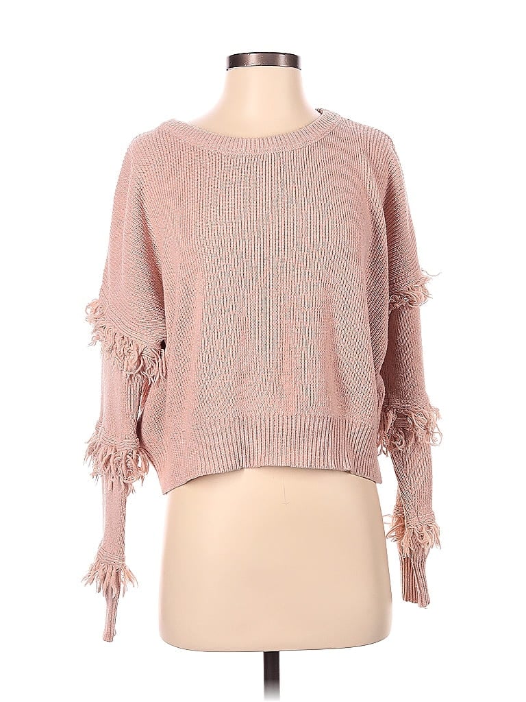 Shein 100% Acrylic Pink Pullover Sweater Size S - photo 1