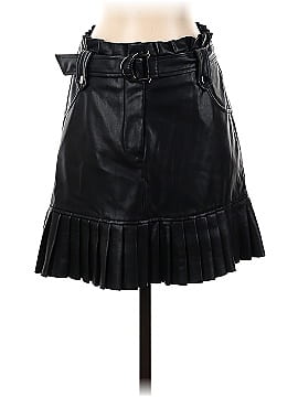 Zara Faux Leather Skirt (view 1)