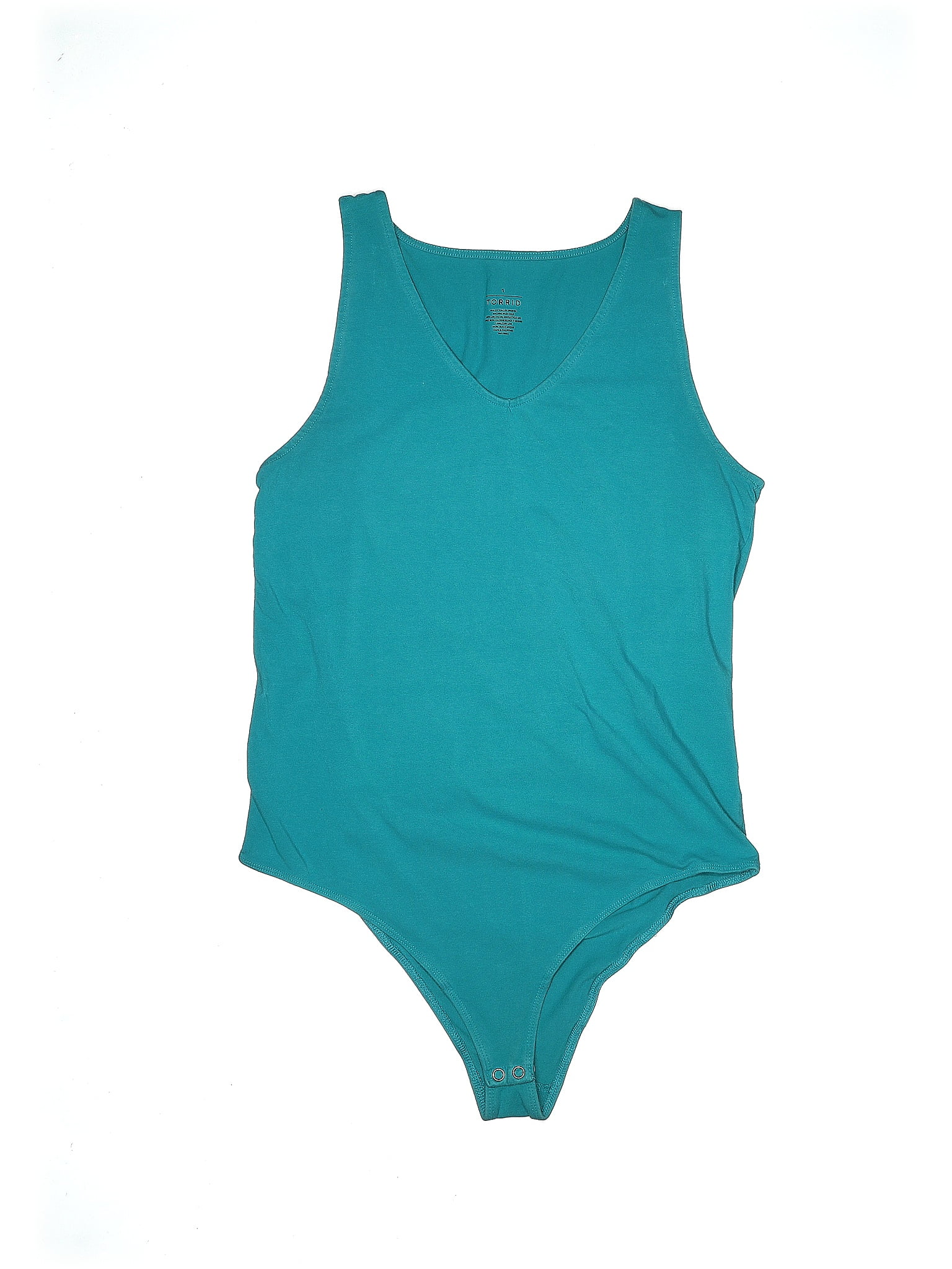 Torrid Solid Teal Bodysuit Size 1X Plus (1) (Plus) - 67% off | ThredUp