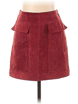 Zara Basic Faux Leather Skirt (view 1)