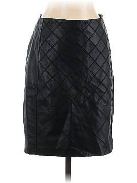 White House Black Market Faux Leather Skirt (view 2)