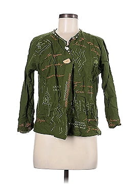 Hearts of Palm Woman Long Sleeve Button-Down Shirt (view 1)