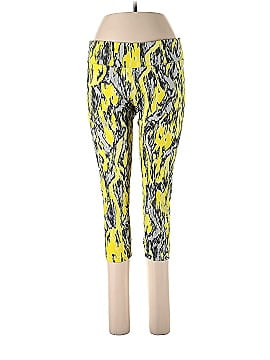 Fabletics Floral Yellow Active Pants Size L - 58% off