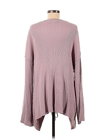 FP BEACH Color Block Solid Pink Pullover Sweater Size M - 53% off