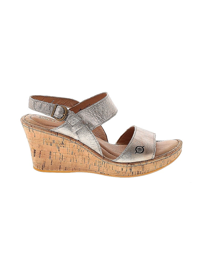 Born Handcrafted Footwear Solid Tan Wedges Size 9 - 79% off | ThredUp