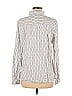 Ann Taylor LOFT Marled Tweed Silver Long Sleeve Button-Down Shirt Size M - photo 2