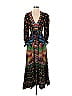 FARM Rio 100% Rayon Fair Isle Black Casual Dress Size XS - photo 1