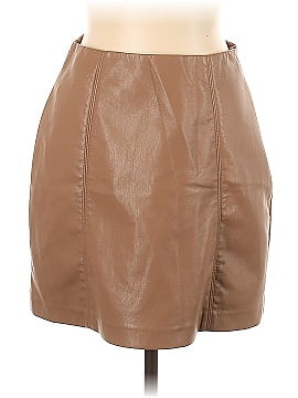 TRUTH BY REPUBLIC Faux Leather Skirt (view 1)