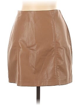 TRUTH BY REPUBLIC Faux Leather Skirt (view 2)