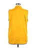 Kenneth Cole New York 100% Polyester Yellow Sleeveless Blouse Size XL - photo 2