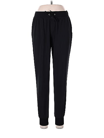 Crz Yoga Solid Black Sweatpants Size 8 - 10 - 60% off