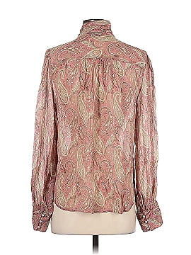 Paige Long Sleeve Silk Top (view 2)