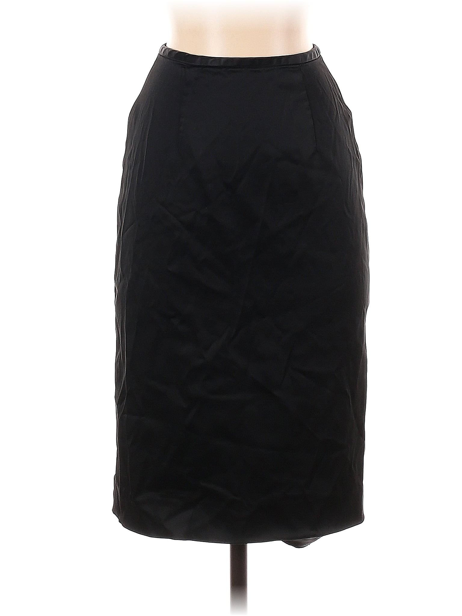 Adrianna Papell Solid Black Casual Skirt Size 2 72 off ThredUp