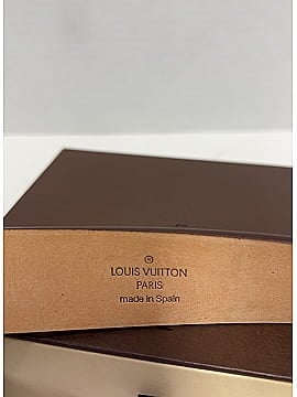 Louis Vuitton Monogram Ceinture Belt with Silver Buckle Belt (view 2)