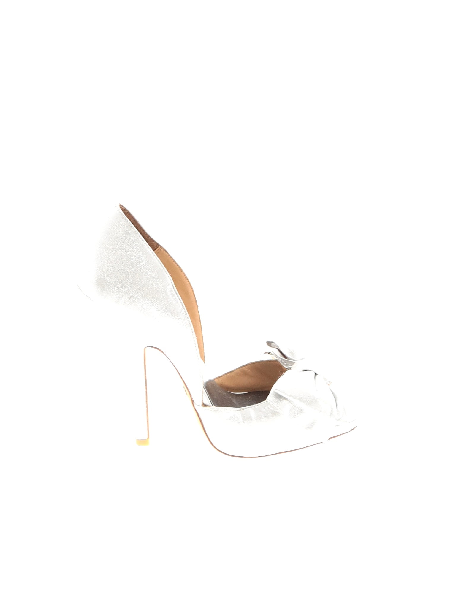 badgley mischka white heels