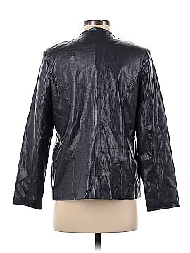 Susan Graver Faux Leather Jacket (view 2)