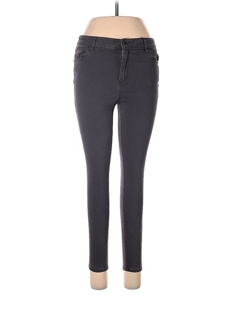 Ann Taylor LOFT Outlet Solid Gray Jeans Size 8 (Petite) - photo 1