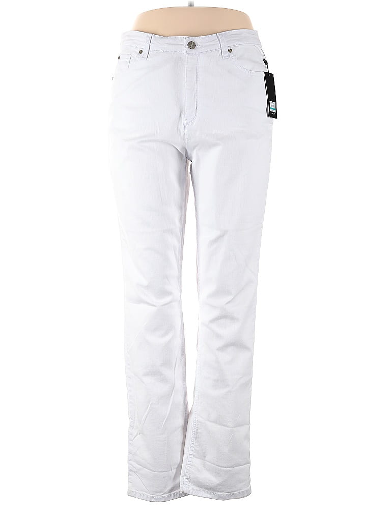 Jones New York Solid White Jeans Size 16 75 off ThredUp