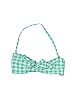 Juicy Couture Checkered-gingham Green Swimsuit Top Size XS - photo 1