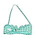 Juicy Couture Checkered-gingham Green Swimsuit Top Size XS - photo 2