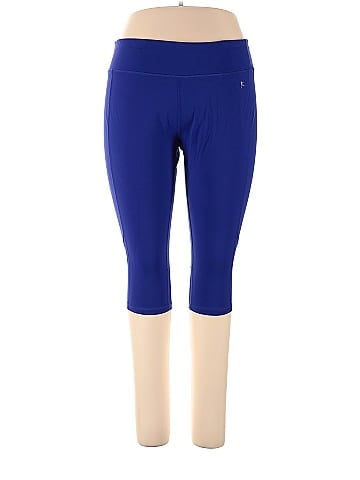 Danskin Now Solid Sapphire Blue Yoga Pants Size XL - 31% off