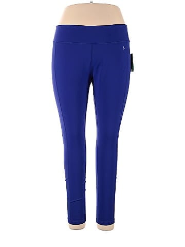 Danskin Now Solid Sapphire Blue Yoga Pants Size XL - 19% off