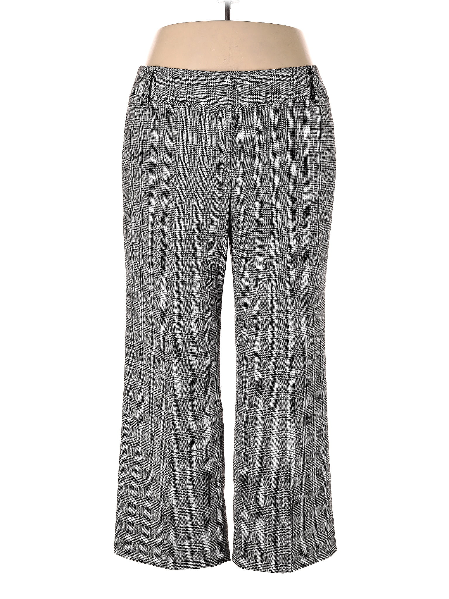 Zac & Rachel Grey Straight Leg Zip Up Pants