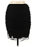 Vivienne Tam 100% Nylon Solid Black Casual Skirt Size L - photo 2