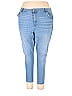 Wax Jean Solid Marled Tortoise Hearts Ombre Blue Jeans Size 20 (Plus) - photo 2