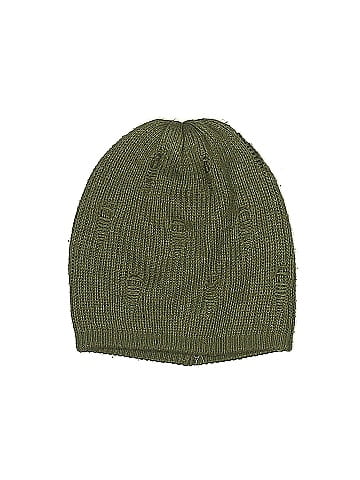 American Eagle Outfitters 100% Acrylic Solid Green Beanie One Size