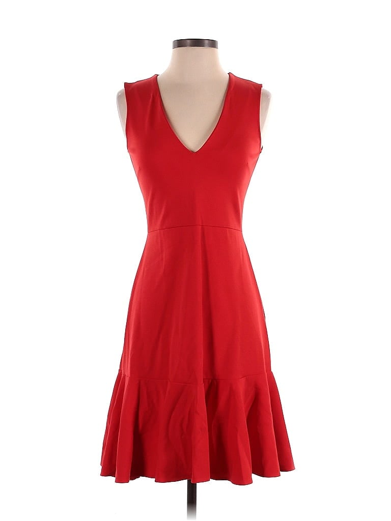 J.Crew 365 Solid Red Cocktail Dress Size 00 - photo 1