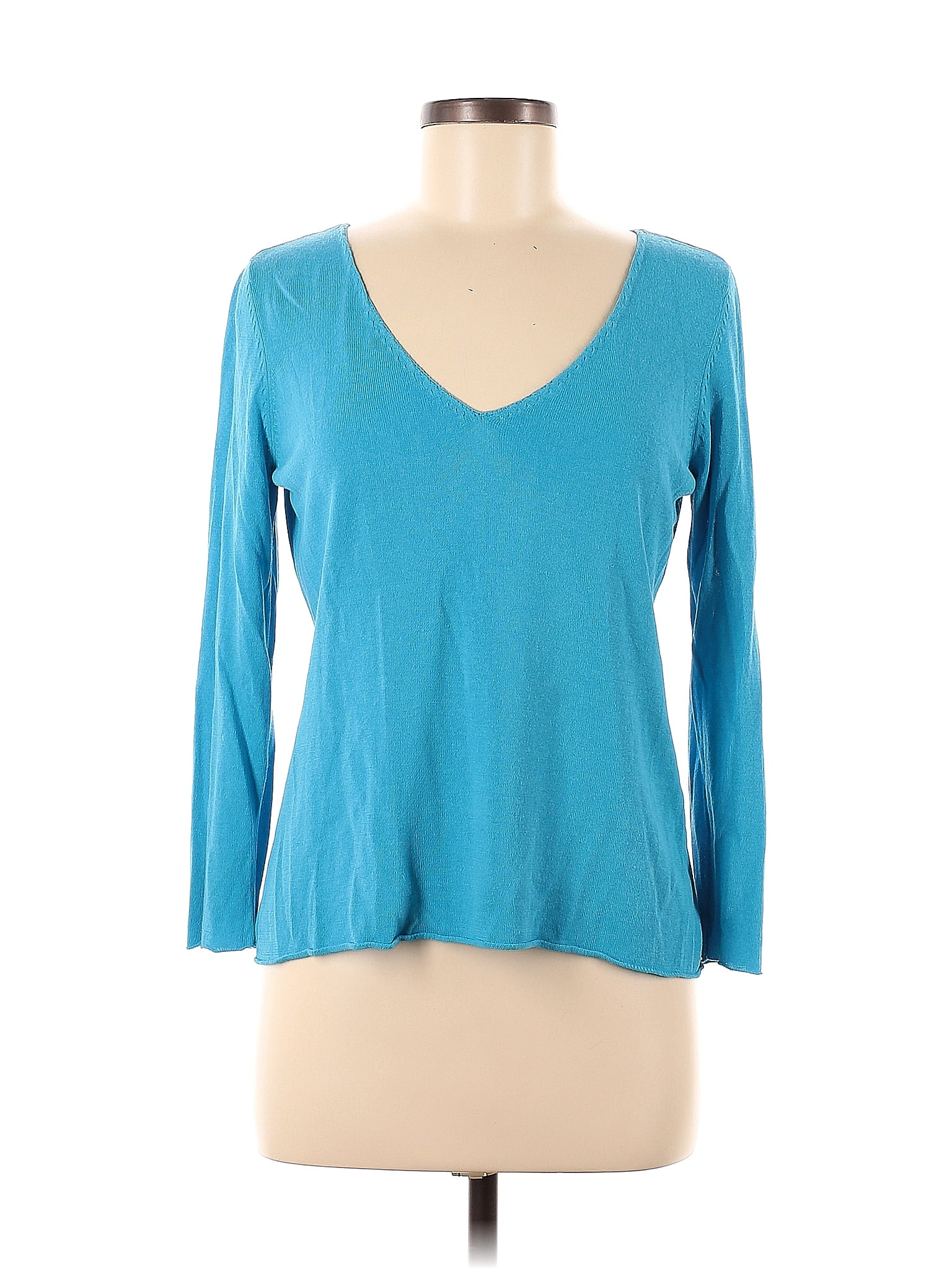 Sigrid Olsen Solid Teal Pullover Sweater Size M - 92% off | ThredUp