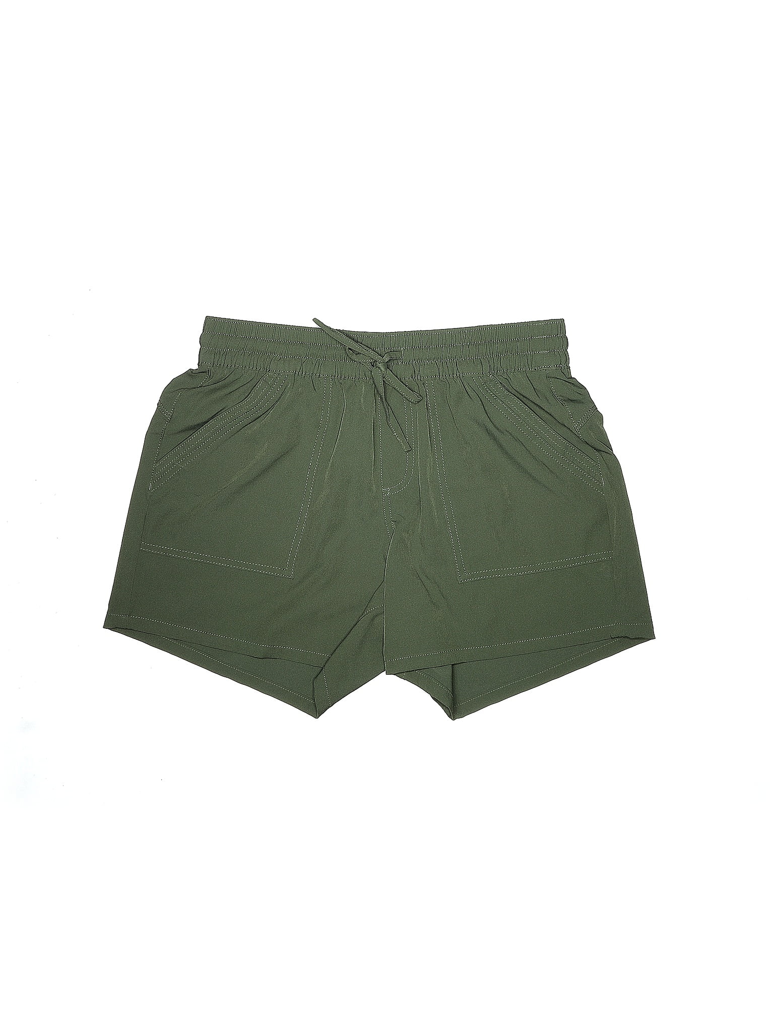 Bcg 100 Polyester Solid Green Athletic Shorts Size M 7 off ThredUp