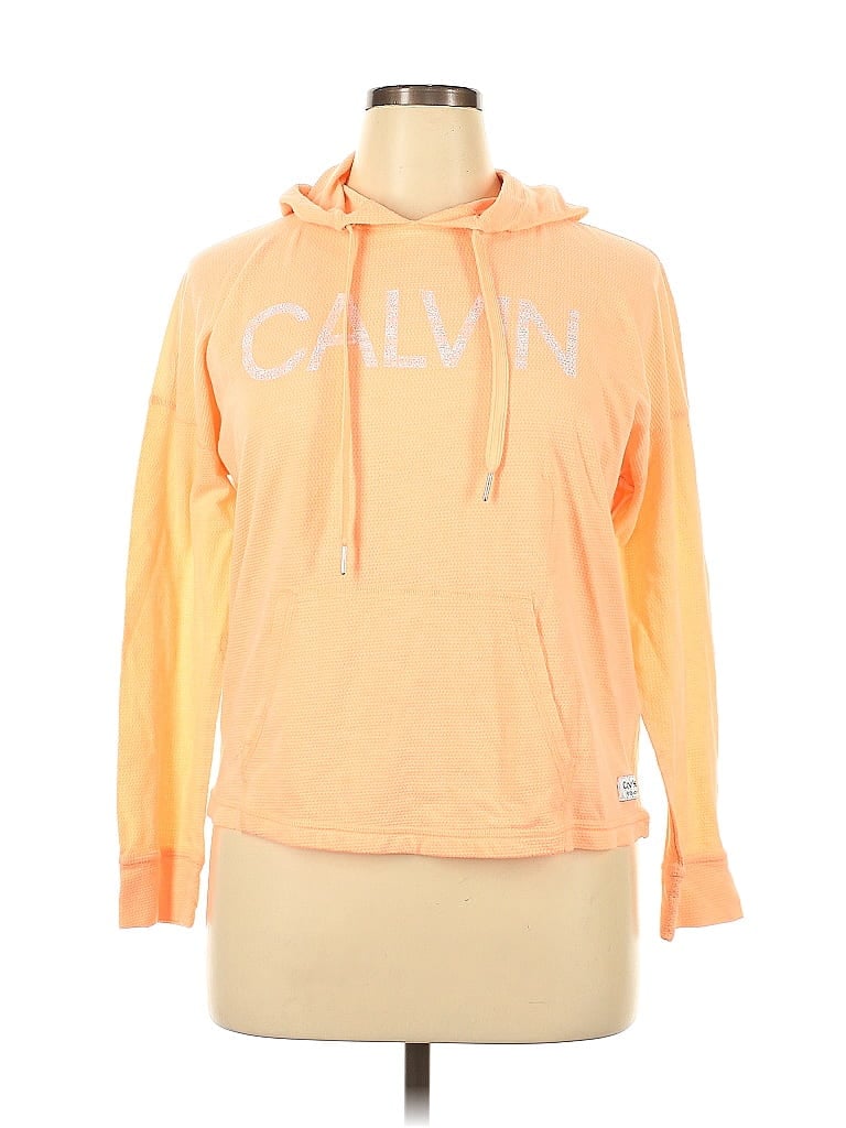 Calvin Klein Performance Orange Pullover Hoodie Size XL - photo 1